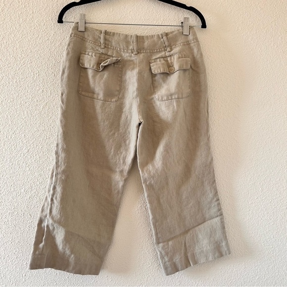 Michael Michael Kors 100% Linen Capri Pants Women Sz 2P - Picture 5 of 7